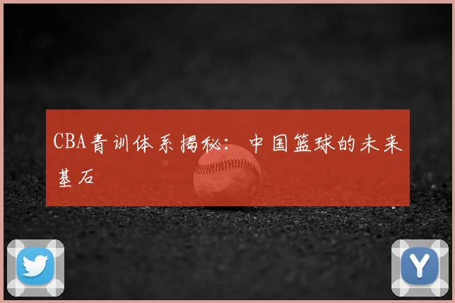 CBA青训体系揭秘:中国篮球的未来基石